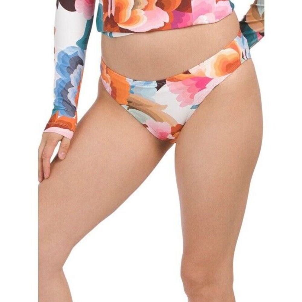 La Blanca Floral Hipster Women 12 Swim Bathing Suit Bottom LB3VE93 NEW